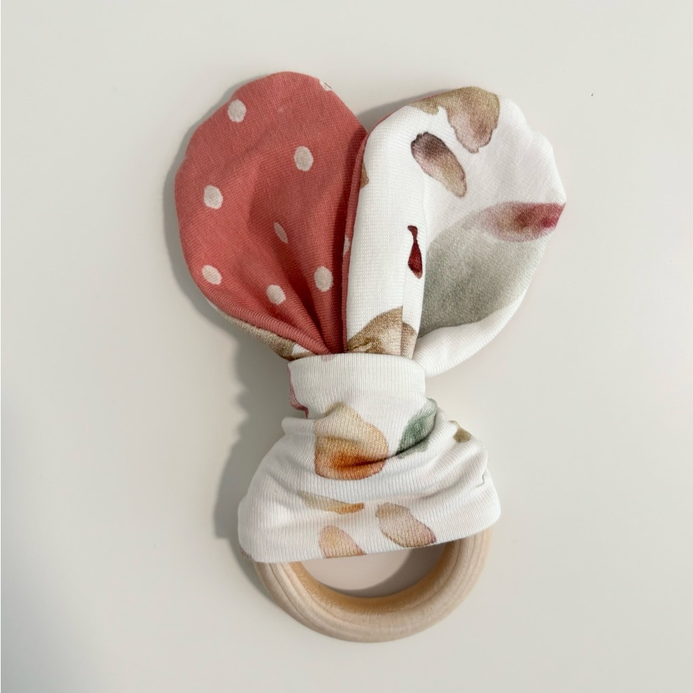 HANDMADE Bunny Ear Teether Size 0M-12M
